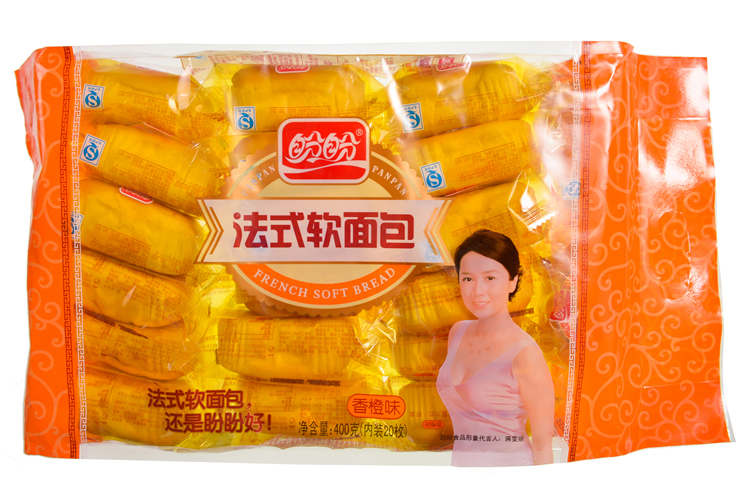 【天顺园店】盼盼香橙味软面包400g(编码:368663)