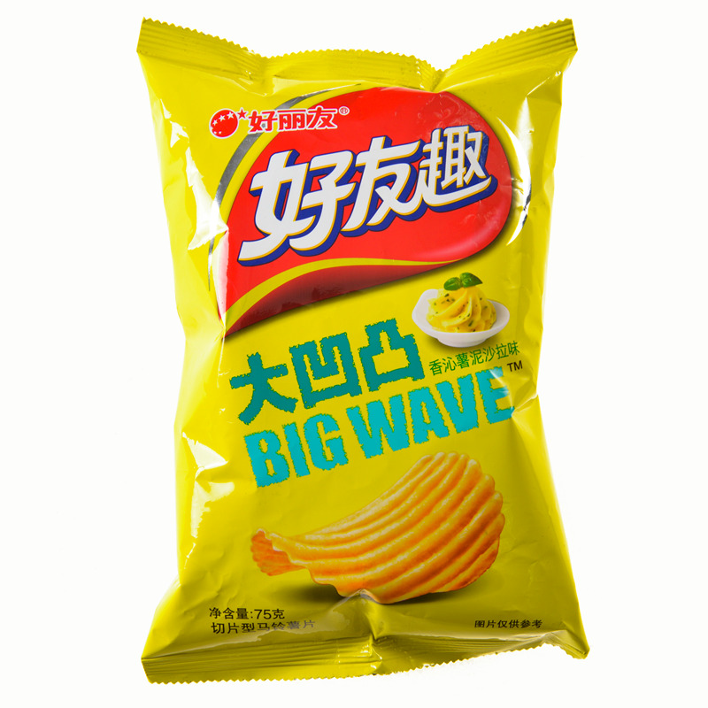 【天顺园店】好丽友hyq大凹凸香沁薯泥沙拉味75g 量贩