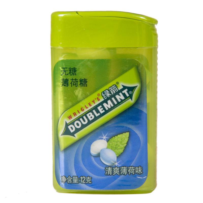 【天顺园店】绿箭薄荷糖无糖味薄荷20粒瓶装12g(编码