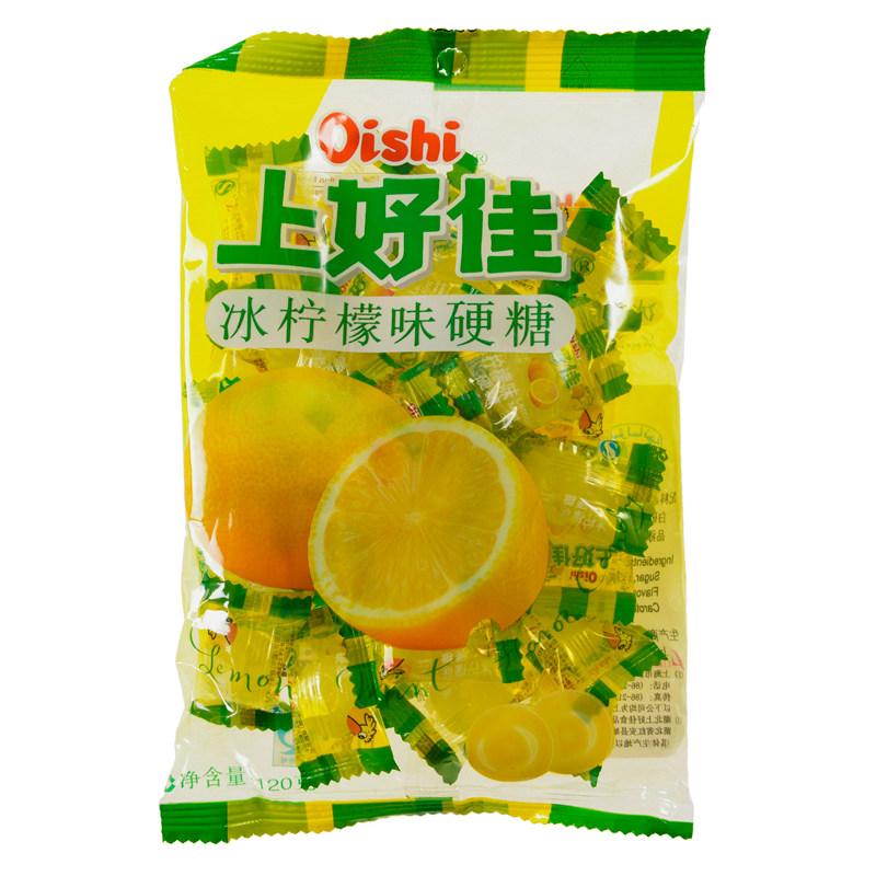 【天顺园店】上好佳冰柠檬味硬糖120g(编码:192797)