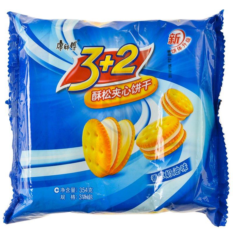 【天顺园店】康师傅3 2酥松香草奶油味354g(编码:260449)