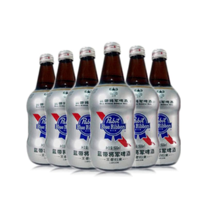 蓝带 将军啤酒 500ml/瓶12支套装
