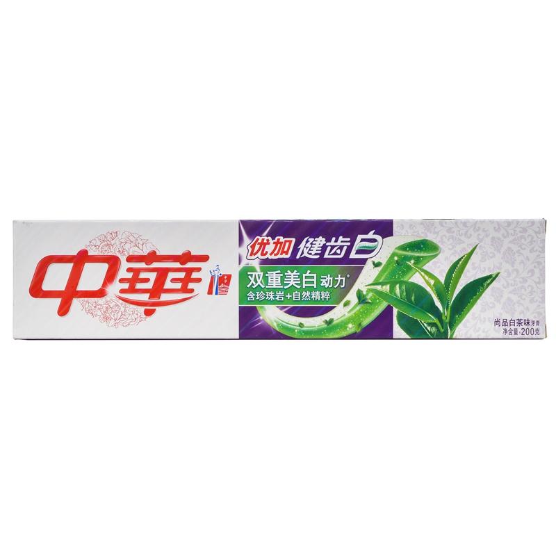 【超级生活馆】中华优加健齿白尚品白茶牙膏200g(编码