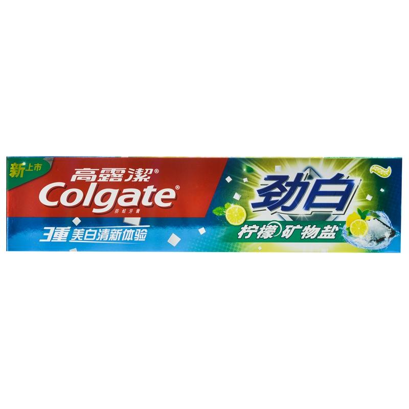【天顺园店】高露洁劲白柠檬矿物盐牙膏180g(编码:550220)