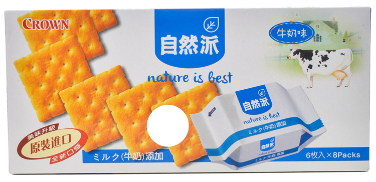 【超级生活馆】自然派牛奶味饼干200g(编码:491885)