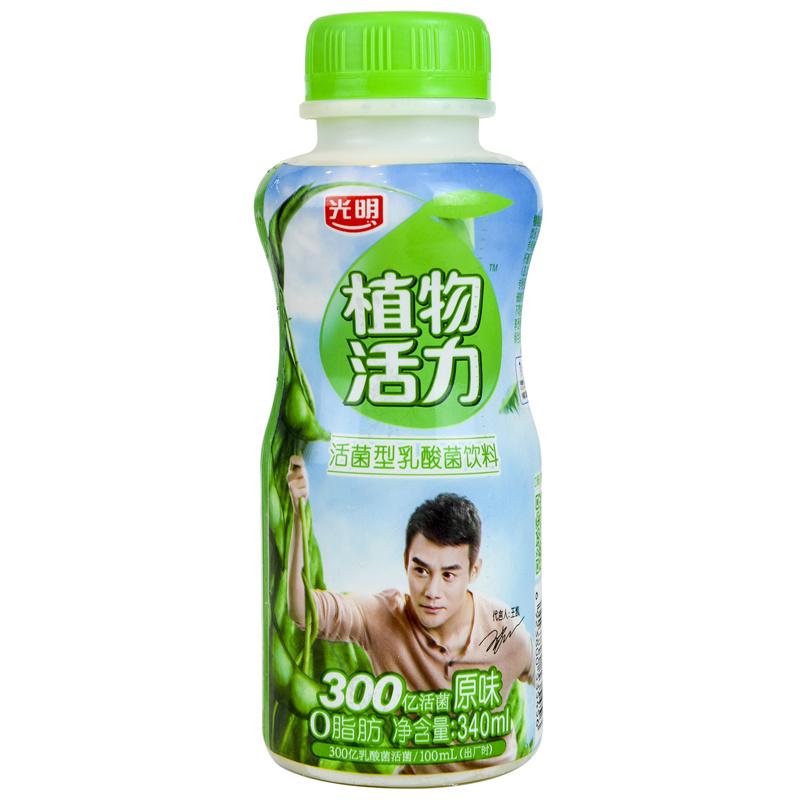 【天顺园店】光明畅优植物乳酸菌饮品(原味)340ml(编码:401382)