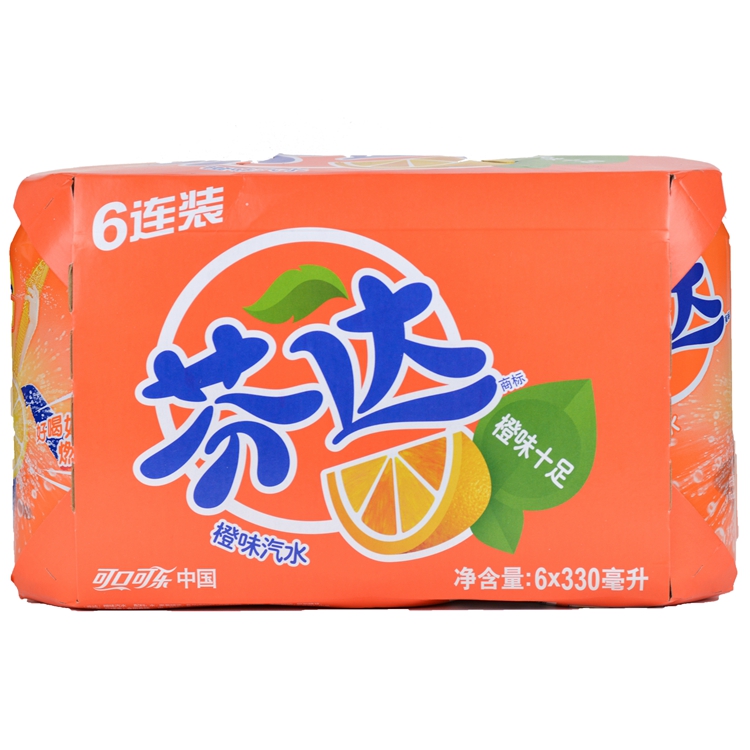 【超级生活馆】芬达橙六连包330ml*6(编码:451822)