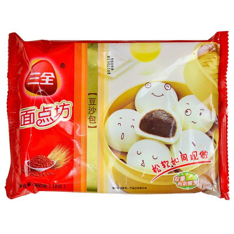 【天顺园店】三全凌豆沙包360g(编码:104733)