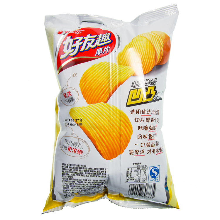324168)-武商网,薯片,【天顺园店】好丽友好友趣纯正原味署片75g(编码