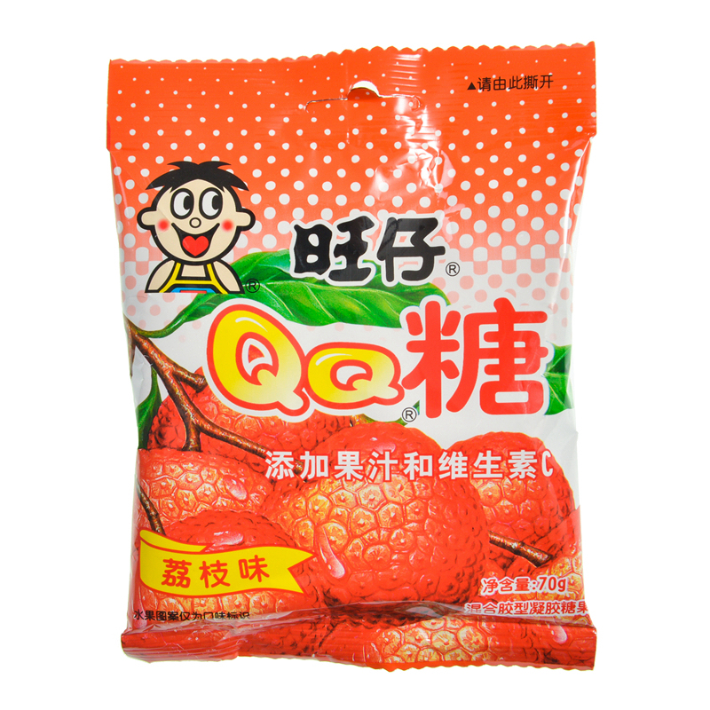 天顺园店旺仔qq糖荔枝味70g编码109708