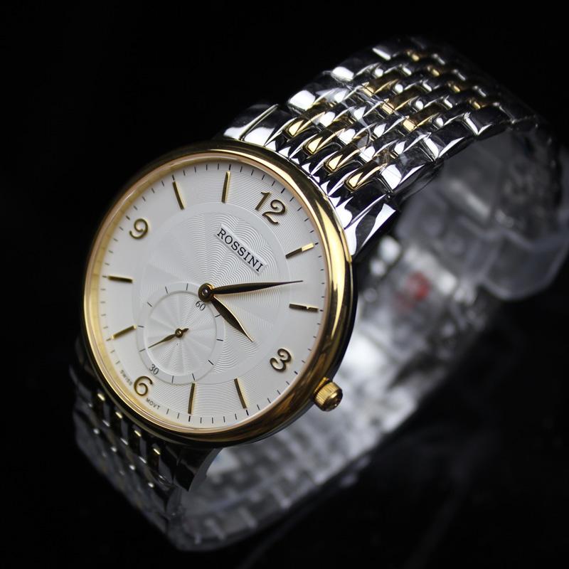 罗西尼 sr6461t01d 男士石英手表【名表惠】