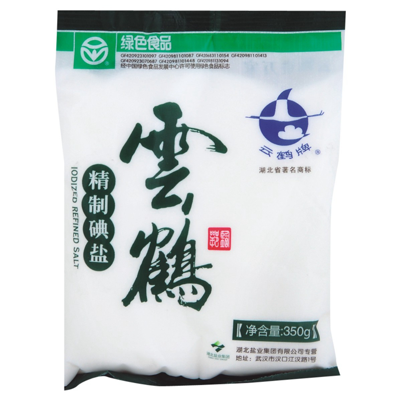天顺园店云鹤绿色食品碘盐350g编码426071