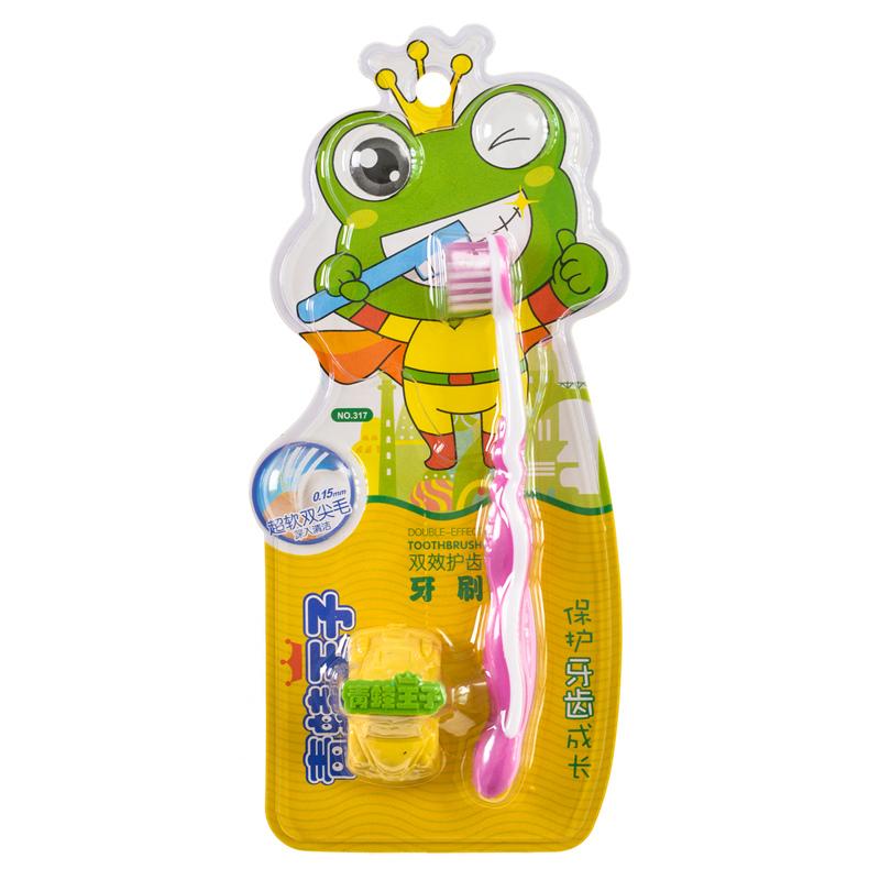 【天顺园店】青蛙王子317儿童双效牙刷1*1(编码:476601)
