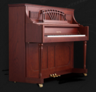 珠江恺撒堡UH123U2高端欧美系列 古典风实木雕花专业练习演奏立式钢琴 武汉包邮