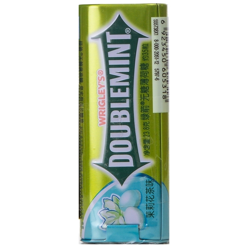 超级生活馆绿箭薄荷糖茉莉花茶35粒瓶装238g编码336236