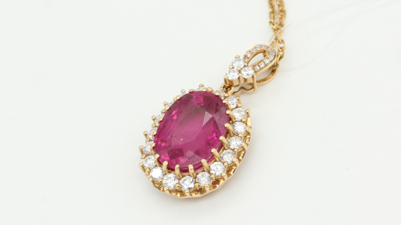 戴维丹黎 金750碧玺吊坠21823053【盛夏光年】