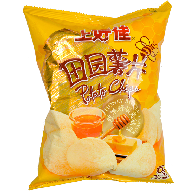 【天顺园店】上好佳田园薯片蜂蜜黄油味50g(编码:588177)