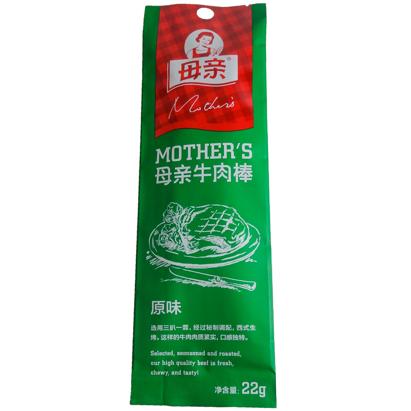 超级生活馆母亲牌原味牛肉棒22g编码113461