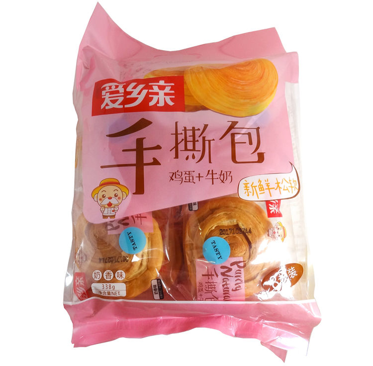 【超级生活馆】爱乡亲手撕包奶香味338g(编码:562028)