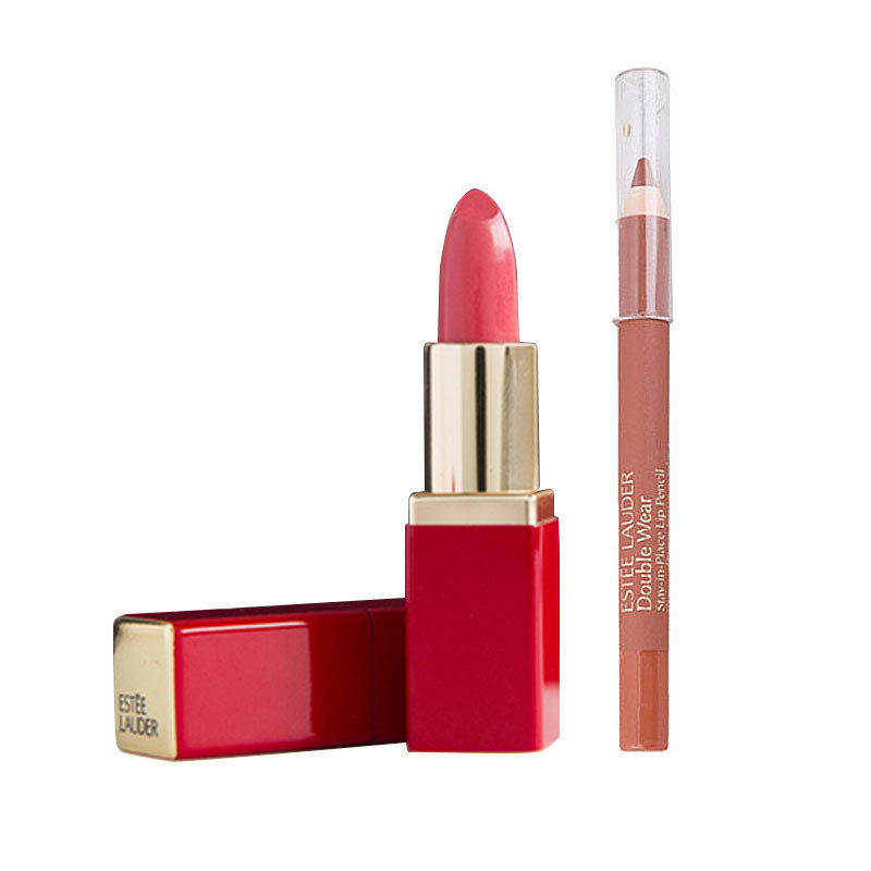【2件装】estēe l auder 雅诗兰黛花漾倾慕红石榴唇膏#260十里桃花色