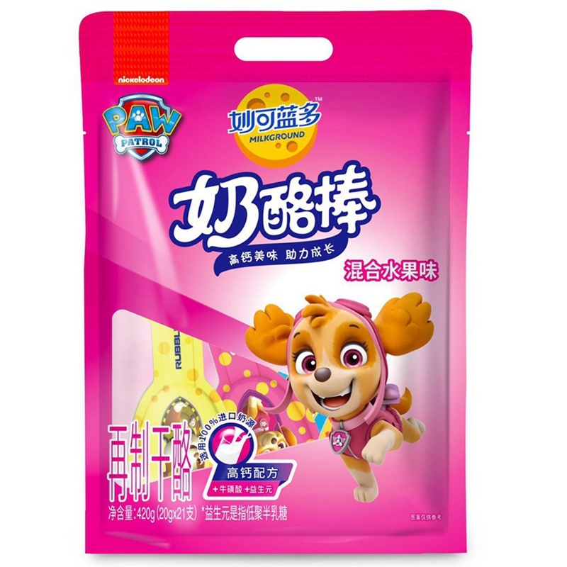 超级生活馆妙可蓝多奶酪棒混合水果味420g盒编码616245