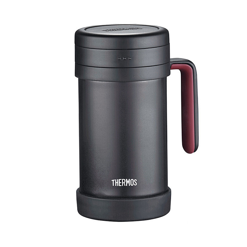 thermos膳魔师保温杯子办公室茶杯带茶漏杯子男女便携泡茶水杯500mltc