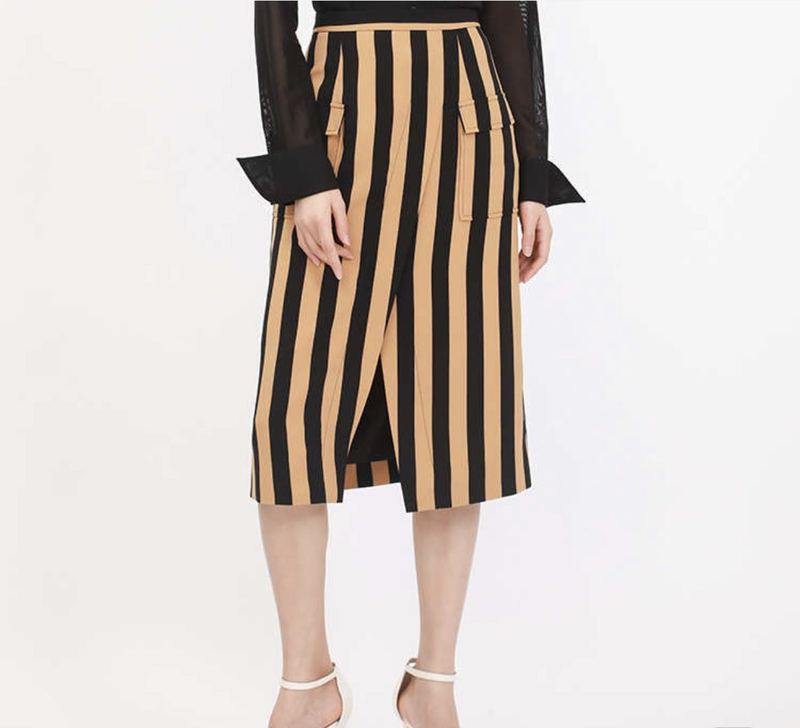 amass阿玛施女装 条纹半裙 5200169-1p11553-001
