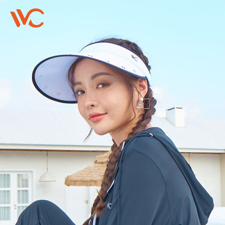 韩国VVC2020新款防晒帽夏季女韩版时尚字母遮阳帽防紫外线太阳帽（小字母款）