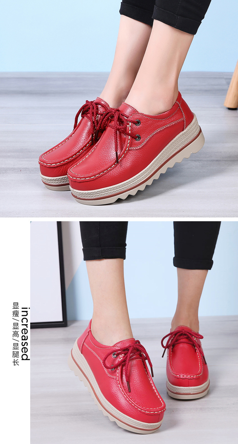 卡狮品女鞋皮鞋休闲鞋商务牛皮鞋女士正装职业潮流时尚舒适透气简约yb