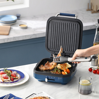 摩飞电器电饼铛MR8600家用双面加热全自动烙饼锅加深加大迷小型煎饼机