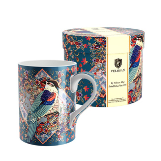VELOSAN 国王的布谷鸟系列陶瓷咖啡杯360ml 牛奶杯茶杯水杯