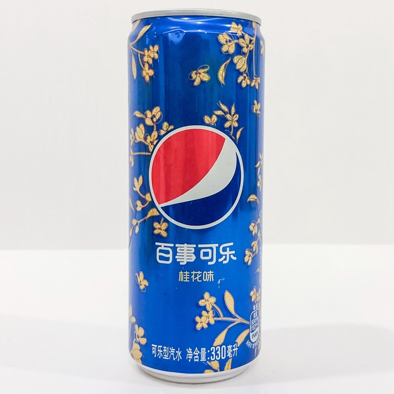 【超级生活馆】百事可乐桂花味细长罐 330ml(编码:694132)