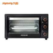 九陽（Joyoung）電烤箱26L家用大容量烤箱多功能烘焙蛋糕蛋撻上下獨立控溫可調溫調時KX-26J610 黑銀色
