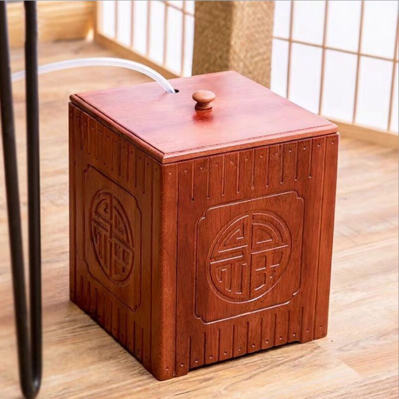alfunbel艾芳贝儿花梨木茶桶茶渣桶实木配件茶台排水桶功夫茶具家用茶